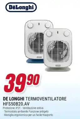 Trony DE LONGHI TERMOVENTILATORE HFS50B20.AV offerta