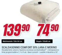 Trony Imetec scaldasonno comfort 50% lana e merino offerta