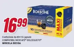Trony Caffè borbone confezione da 80+10 capsule compatibili nescafè dolcegusto miscela decisa offerta