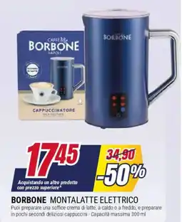 Trony Caffè borbone montalatte elettrico offerta