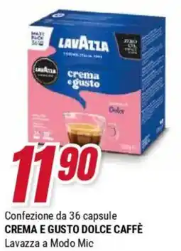 Trony Lavazza crema e gusto dolce caffè offerta