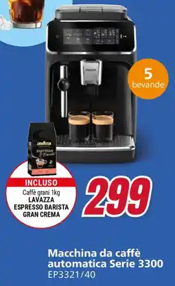Trony Philips Macchina da caffè automatica Serie 3300 EP3321/40 offerta