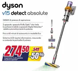 Trony dyson v15 detect absolute offerta