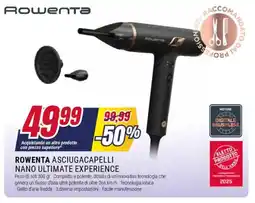 Trony Rowenta asciugacapelli nano ultimate experience offerta