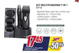 Trony Panasonic KIT MULTIFUNZIONE 7 IN 1 GY10 offerta