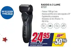 Trony Panasonic RASOIO A 3 LAME RT37 offerta