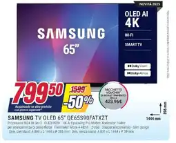 Trony SAMSUNG TV OLED 65" QE65S90FATXZT offerta