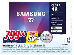 Trony SAMSUNG TV OLED 55" QE55S95FATXZT offerta