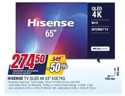 Trony HISENSE TV QLED 4K 65" 65E79Q offerta