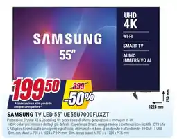 Trony SAMSUNG TV LED 55" UE55U7000FUXZT offerta