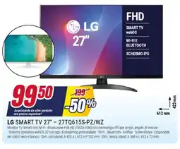 Trony LG SMART TV 27" - 27TQ615S-PZ/WZ offerta