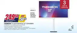Trony THOMSON TV LED PORTATILE 32" 32HA4M44 offerta