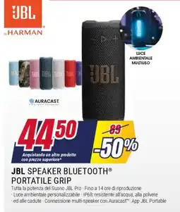 Trony JBL speaker bluetooth portatile grip offerta