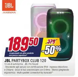 Trony JBL PARTYBOX CLUB 120 offerta