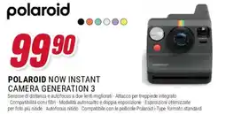 Trony Polaroid now instant camera generation 3 offerta