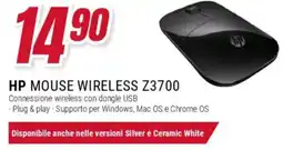 Trony Hp mouse wireless Z3700 offerta