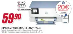 Trony HP STAMPANTE INKJET ENVY 7224E offerta