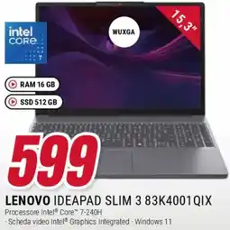 Trony LENOVO IDEAPAD SLIM 3 83K4001 QIX offerta