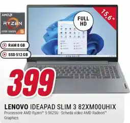 Trony LENOVO IDEAPAD SLIM 3 82XM00UHIX offerta