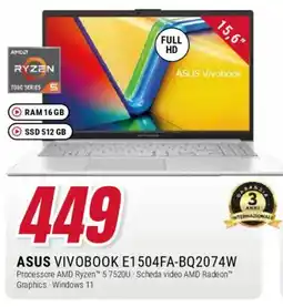 Trony ASUS VIVOBOOK E1504FA-BQ2074W offerta
