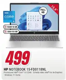 Trony HP NOTEBOOK 15-FD0118NL offerta