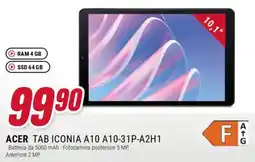 Trony ACER TAB ICONIA A10 A10-31P-A2H1 offerta