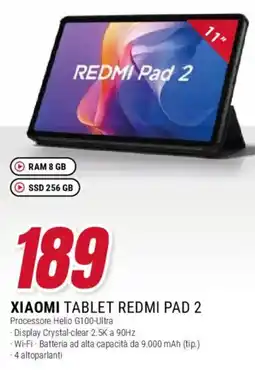 Trony Xiaomi tablet redmi pad 2 offerta