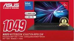Trony ASUS NOTEBOOK V3607VH-RP013W offerta