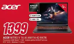Trony ACER NITRO V 16 AI ANV16-42-R47N offerta