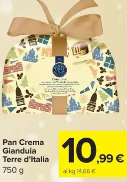 Carrefour Market Pan Crema Gianduia Terre d'Italia offerta