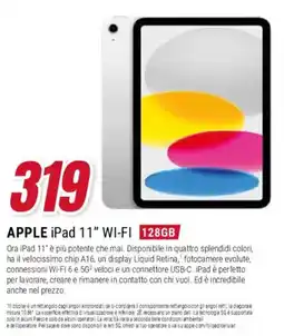 Trony APPLE iPad 11" WI-FI offerta