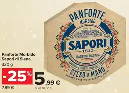 Carrefour Market Panforte Morbido Sapori di Siena offerta
