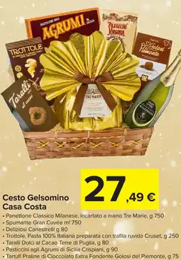 Carrefour Market Cesto Gelsomino Casa Costa offerta