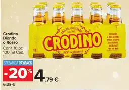 Carrefour Market Crodino Biondo o Rosso offerta