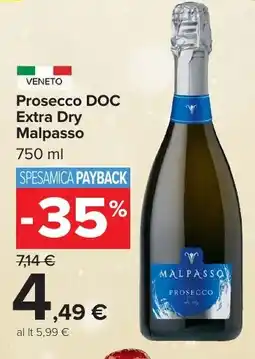 Carrefour Market Prosecco DOC Extra Dry Malpasso offerta