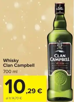 Carrefour Market Whisky Clan Campbell offerta