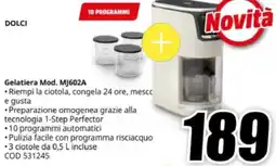 MediaWorld Moulinex Gelatiera Mod. MJ602A offerta