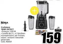 MediaWorld NINJA Frullatore TB301 DETECT offerta