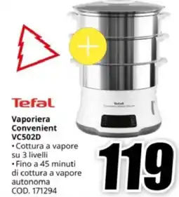 MediaWorld Tefal Vaporiera Convenient VC502D offerta