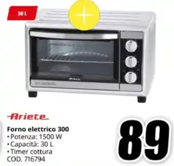 MediaWorld Ariete Forno elettrico 300 offerta