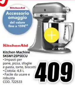 MediaWorld KitchenAid Kitchen Machine 5KSM125PSECU offerta