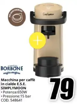 MediaWorld Caffè borbone macchina per caffè in cialde e.s.e. simplymoon offerta