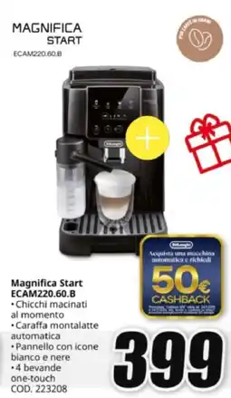 MediaWorld Magnifica Start ECAM220.60.B offerta