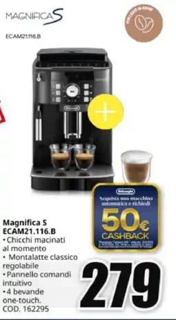 MediaWorld Magnifica S ECAM21.116.B offerta