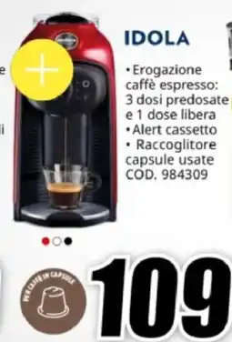 MediaWorld Lavazza idola offerta