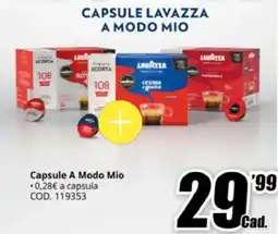 MediaWorld Lavazza capsule lavazza a modo mio offerta