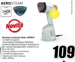 MediaWorld Lavazza aerosteam Stiratore verticale Mod. DR9814 offerta