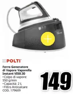 MediaWorld POLTI Ferro Generatore di Vapore Vaporella Instant VI50.30 offerta