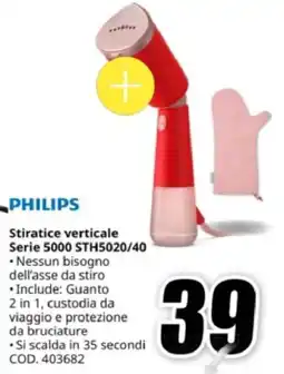 MediaWorld PHILIPS Stiratice verticale Serie 5000 STH5020/40 offerta