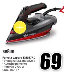 MediaWorld BRAUN Ferro a vapore SI5057RD offerta